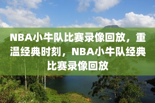 NBA小牛队比赛录像回放，重温经典时刻，NBA小牛队经典比赛录像回放