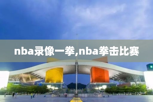 nba录像一拳,nba拳击比赛