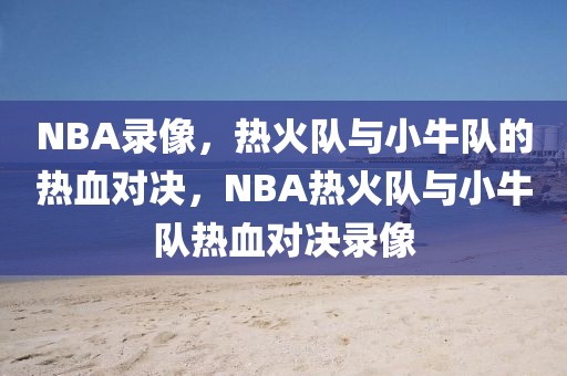 NBA录像，热火队与小牛队的热血对决，NBA热火队与小牛队热血对决录像