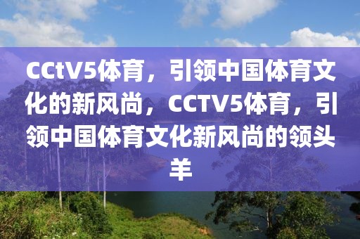 CCtV5体育，引领中国体育文化的新风尚，CCTV5体育，引领中国体育文化新风尚的领头羊