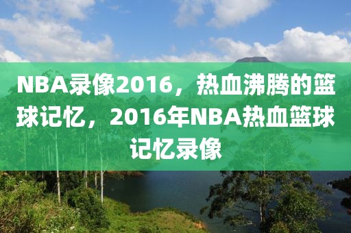 NBA录像2016，热血沸腾的篮球记忆，2016年NBA热血篮球记忆录像